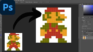 Photoshop - How to Resize Pixel Art Without Blurring (Simple) screenshot 4