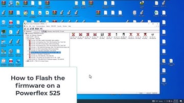How to Flash the firmware on an Allen-Bradley PowerFlex 525