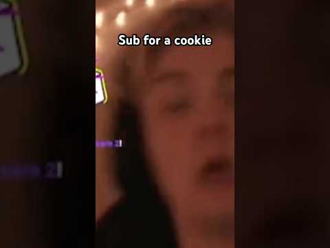 Sub for a 🍪 | TWITCH IN BIO💜. #funny #streamer #youtubeshorts #youtube #soundeffects #jumscare