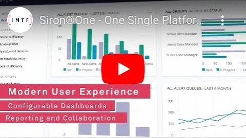 Siron®One - One Single Platform to fight Financial Crime