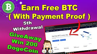 Earn Free Bitcoin Every Day Without Any Investment - With Payment Proof
