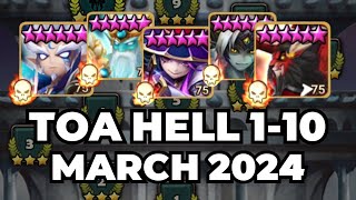 Summoners War | 30 Stars TOA HELL 1-10 MARCH 2024