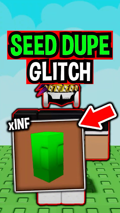 Crazy SEED DUPE GLITCH in Roblox Grow a Garden..