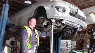 mazda 5 lower controal arm replace, lower ball joint replace