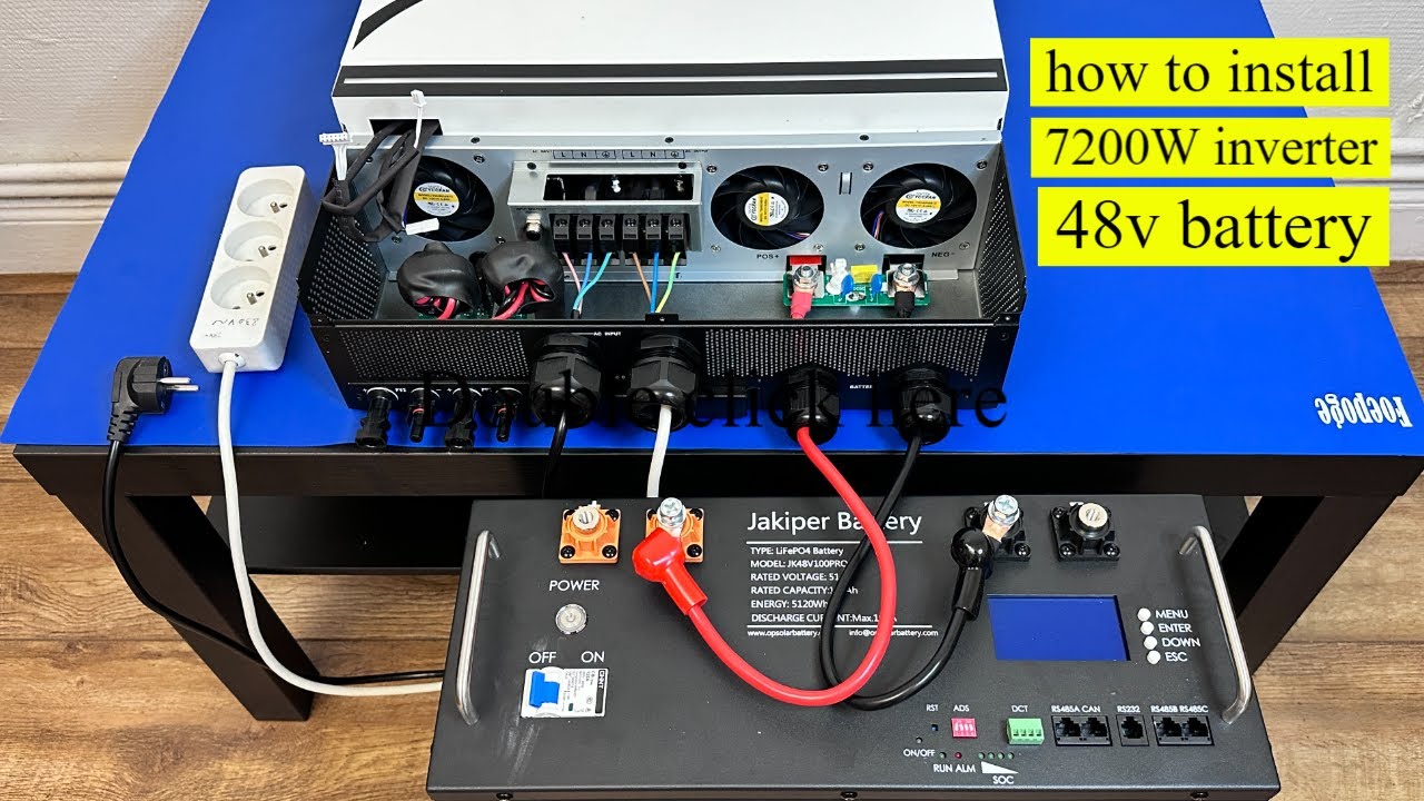 how to install 48V inverter with a 100Ah battery, Complete installation ...
