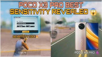 POCO X3 PRO PUBG New Sensitivity Settings | GYRO & NON GYRO WITH SENSI CODE OF NEW UPDATE 2.1.0 😈