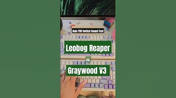 Leobog Reaper vs Graywood V3 Switches on Aula F99 #aulaf99 #leobog #typingasmr #typing #keyboardasmr