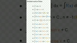 Class-12/11 # integration formulae