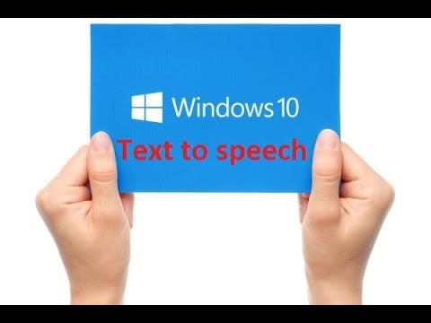 text to speech for windows 10