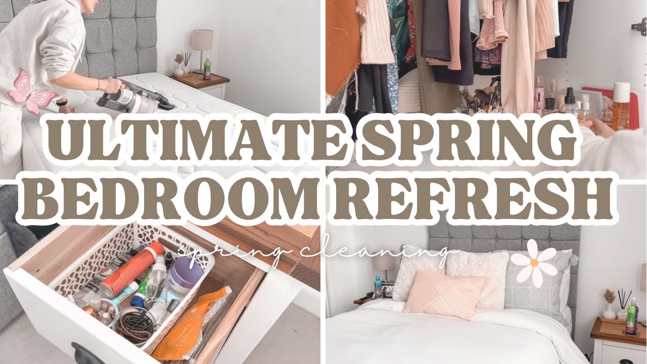SPRING DEEP CLEAN SERIES: BEDROOM EDITION🌼Ultimate Bedroom Refresh & Organisation