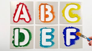 drawing abc letters with stencils craft art ideas for kids