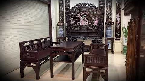 TRƯỜNG KỶ SING TIỆN LỐI HUẾ ĐẸP NHẤT - Bình Phong Khảm Ốc Đẹp Nhất - Nội Thất Nhà Cổ Đẹp Nhất