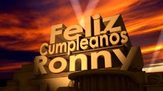 feliz cumpleaños Ronny