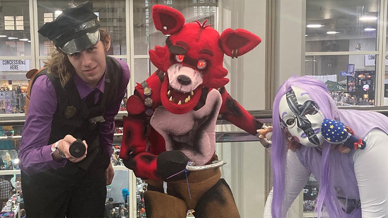 fnaf collab i did with a friend of our furries cosplaying