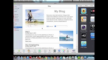 iWeb Making Your Own BLOG!!
