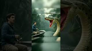"Giant Anaconda Attacks Fisherman in Amazon River!"