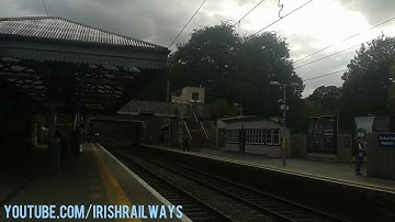 Irish Rail Dart EMU Arrives Malahide From Bray