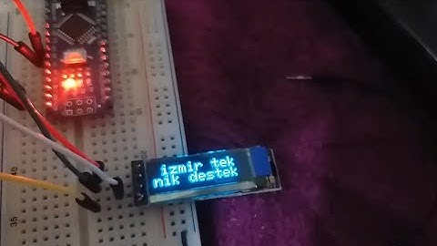 Arduino ile 128x32 OLED Ekran Kullanımı