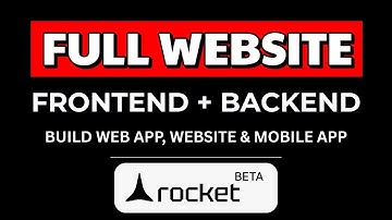 I Built a  Frontend + Backend Apps with Just One Prompt – Rocket.new Tutorial (No Code!)