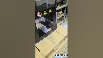 Degaussing of large steel screw #machine #degausser #demagnetizer