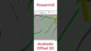 Powermill acabado offset 3d #Shorts #Short #shortviral