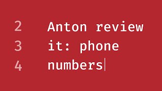 Anton review it 2: Phone numbers из CodeWars