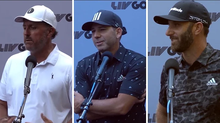 Phil Mickelson, Dustin Johnson, Talor Gooch, and S...