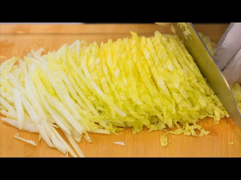 💚배추 이걸 왜 몰랐을까요 이렇게 맛있다니 놀랍습니다 한통 가득 만들어도 금방 다 먹어버립니다/배추요리