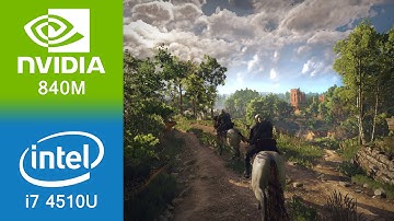 The Witcher 3 Gameplay i7 4510U + 840M (low settings)