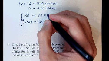 Set up Word Problems using a System