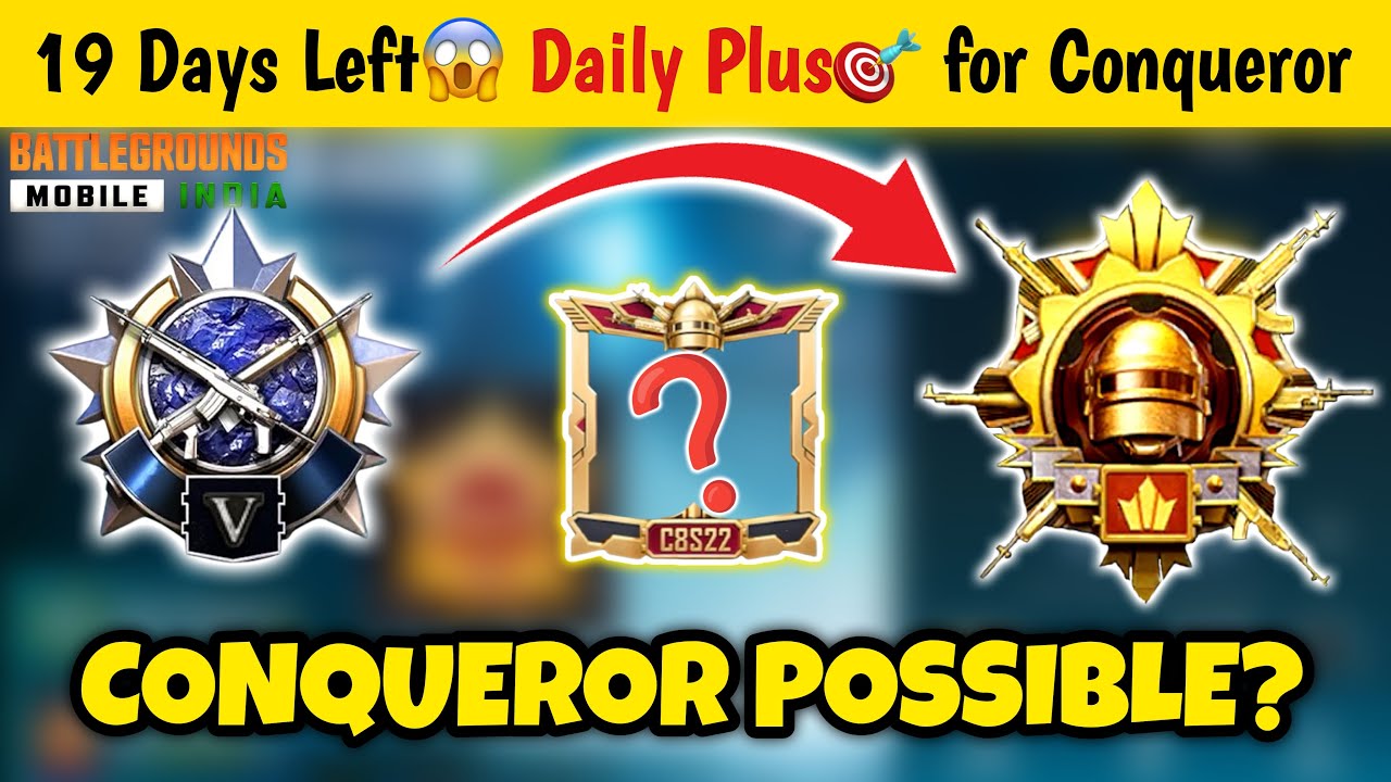😱Last 19 Days Left‼️Daily Plus Targets🎯for Conqueror | Solo Conqueror ...