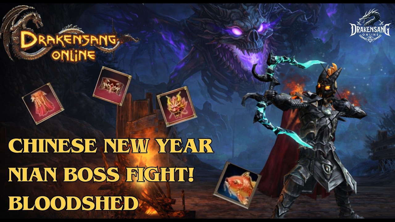 Drakensang Online - Китайский Новый год! Бой с боссом Нянь в кровавой бойне! DSO