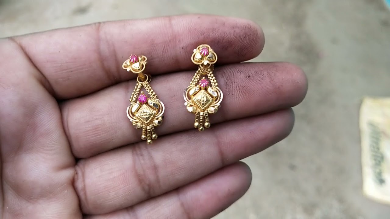 Design Earring in 2 Gram Gold – African Fashion
