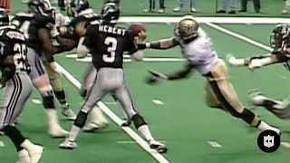 Saints’ Sack+Fumble on Bobby Hebert leads to walk-off FG vs. Falcons in 1993 | NFL Throwback