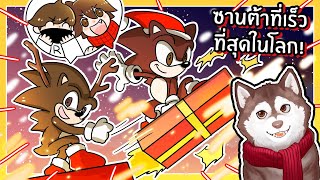 หมาสติแตกกลายเป็นซานต้าที่เร็วที่สุดในโลก Sonic Santa! 🐾