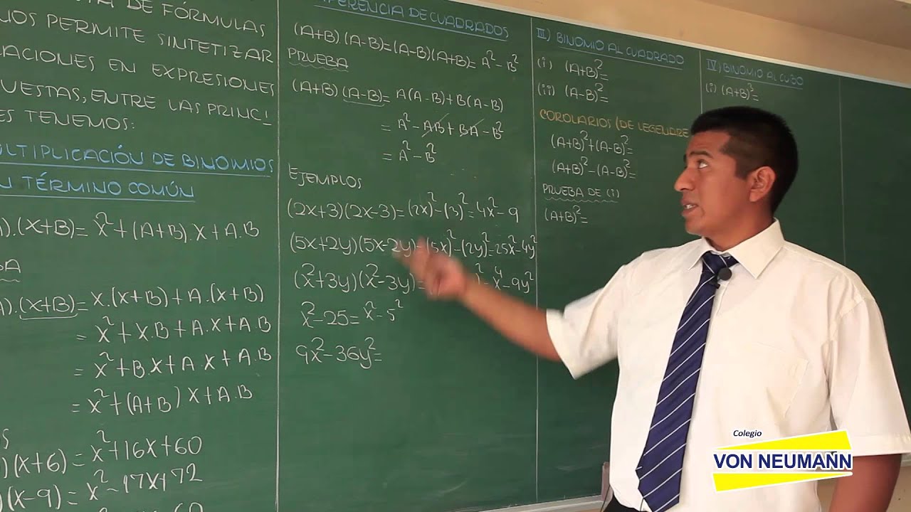 ALGEBRA - Productos notables - [HD]