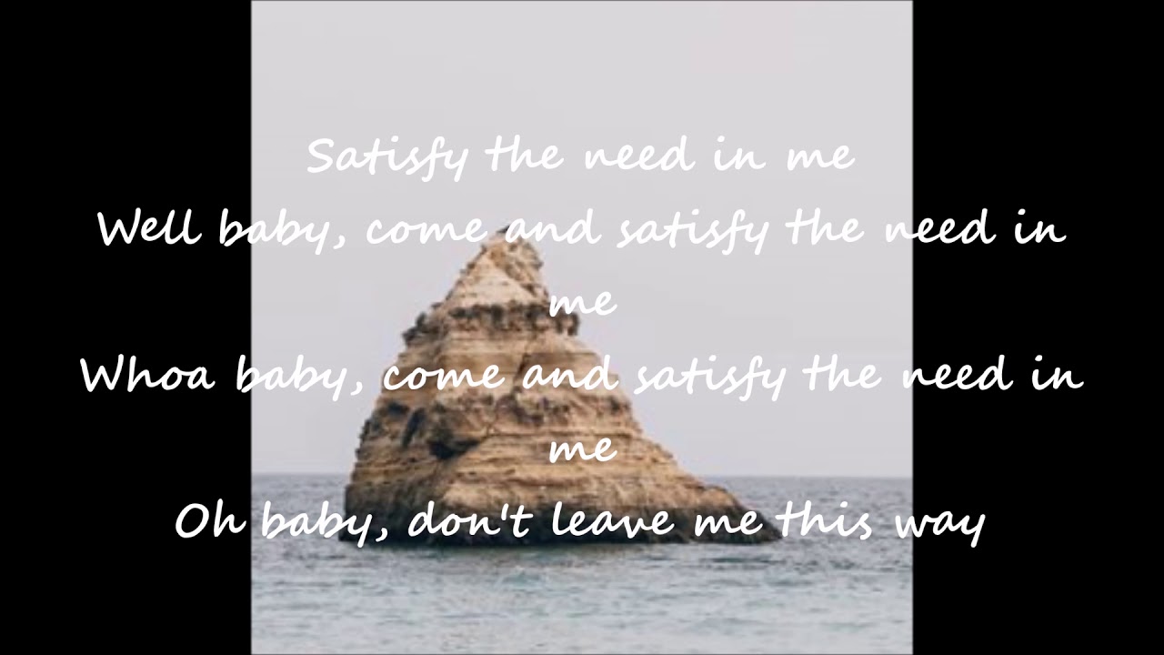 don't leave me this way testo