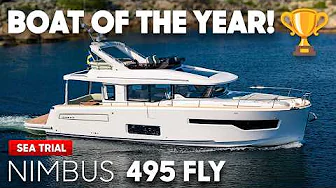 Why Nimbus 495 Fly Won Boat Of The Year? Test, Tour & Review