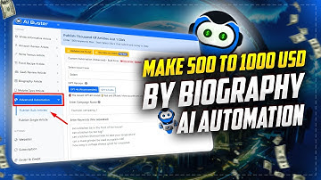 How To Make 500 To 1000 USD by Biography AI Automation | AI Buster