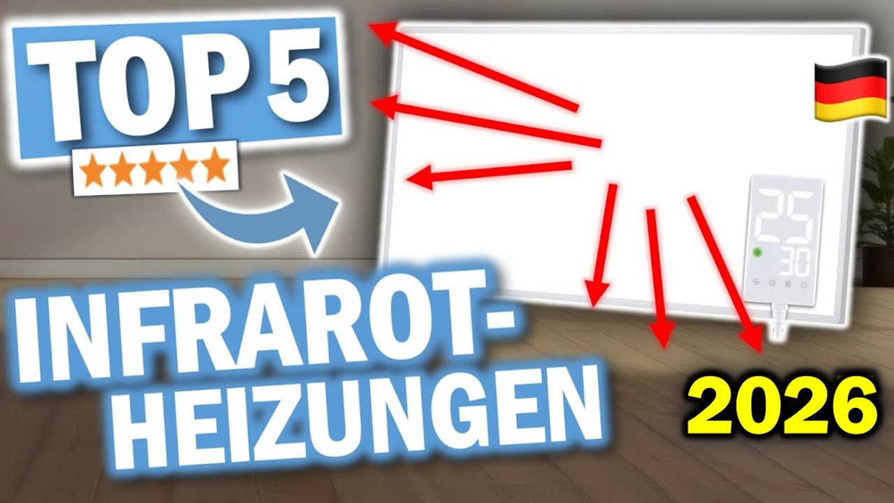 Infrarotheizung kaufen 2026: Die 5 besten Infrarotheizungen für dein Zuhause!