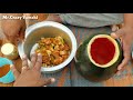 Cooking chicken in watermelon in Telugu||chicken cooking in watermelon