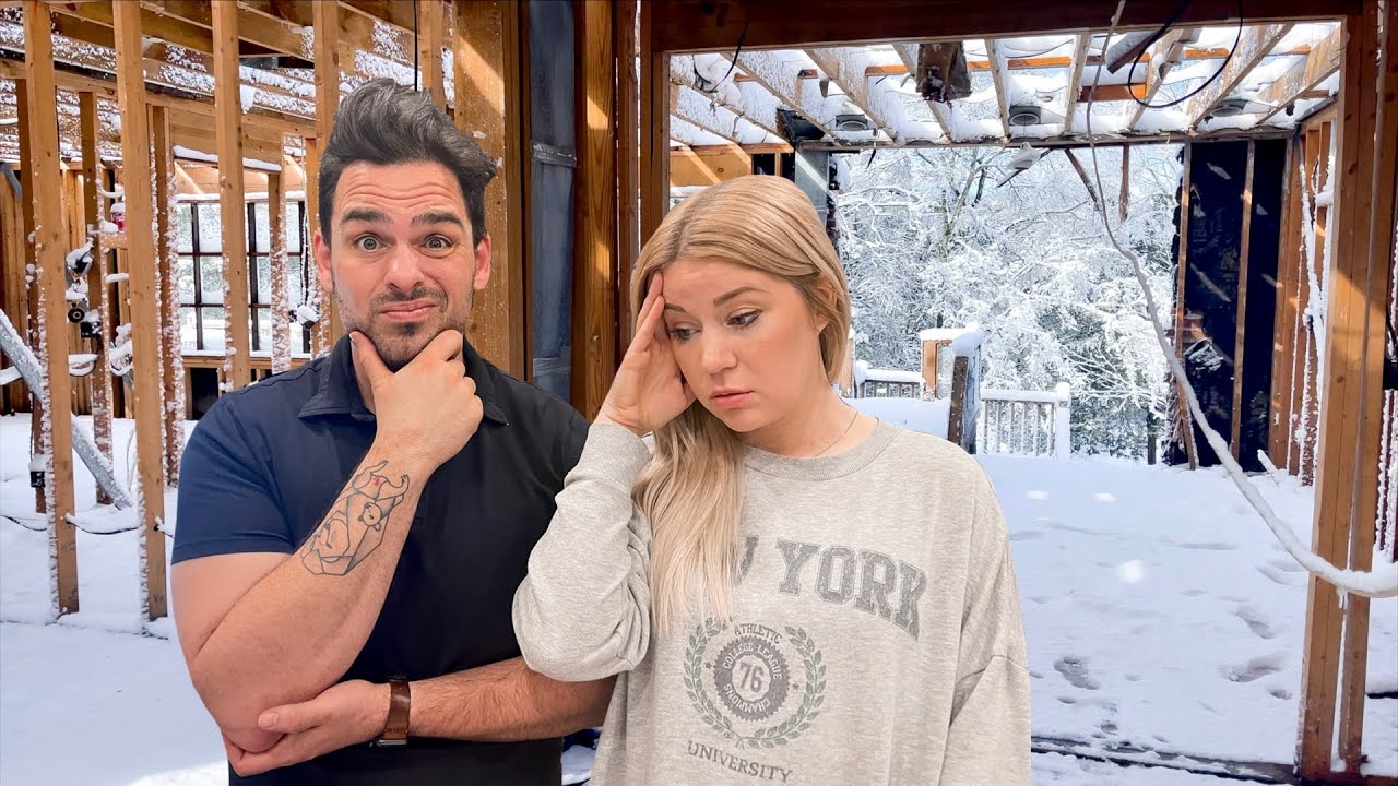 Our HOUSE is FULL of SNOW! 😭 *The Roof is OFF!!* ❄️