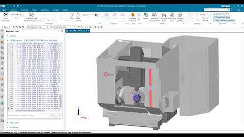 NX Post CNC 5 trục Hermle C40 (Hermle C40 Siemens NX Postprocessor & machine code simulation)