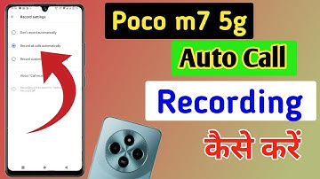 Poco m7 5g Me Call Recording Setting Kaise Kare | Auto Call Recording In Poco m7 5g