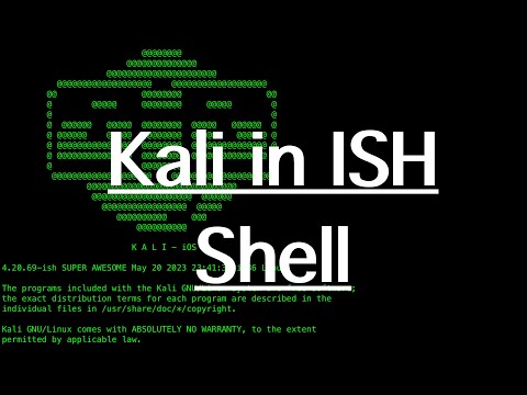 How to setup kali linux in iSH Shell | iPhone/iPad tutorial