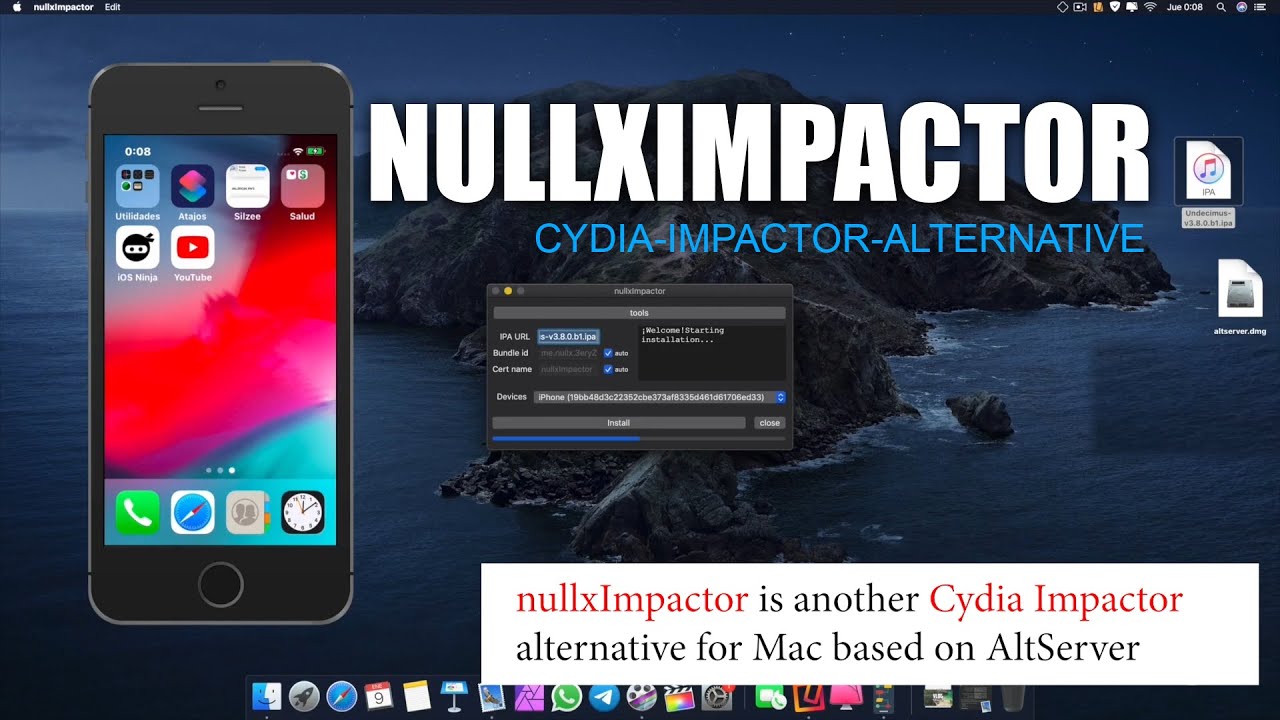 A connection to altserver. Аналог Cydia Impactor. Altserver.