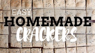 Homemade Sesame Cracker Recipe @TheConscientiousEater