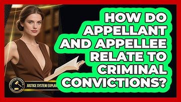How Do Appellant And Appellee Relate To Criminal Convictions? - Justice System Explained