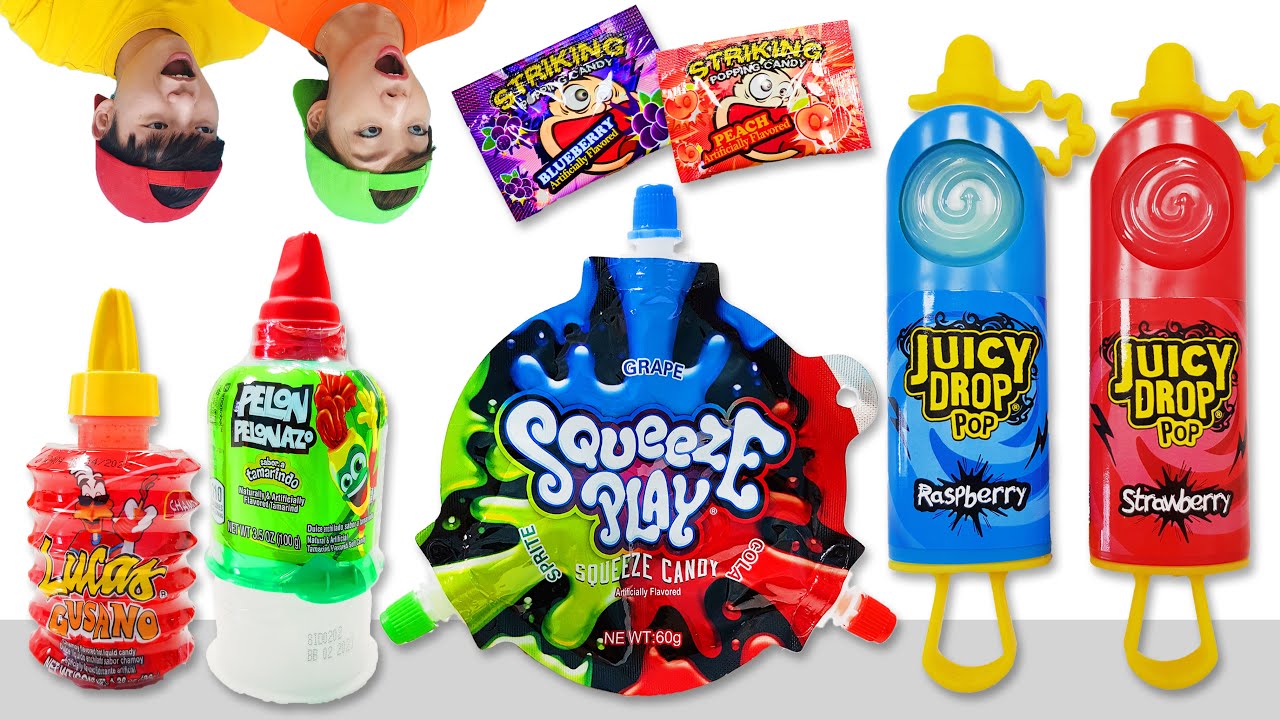 Sour Liquid Candy MUKBANG Challenge Squeeze play 서은이 엄마의 신맛 리퀴드 캔디 먹방