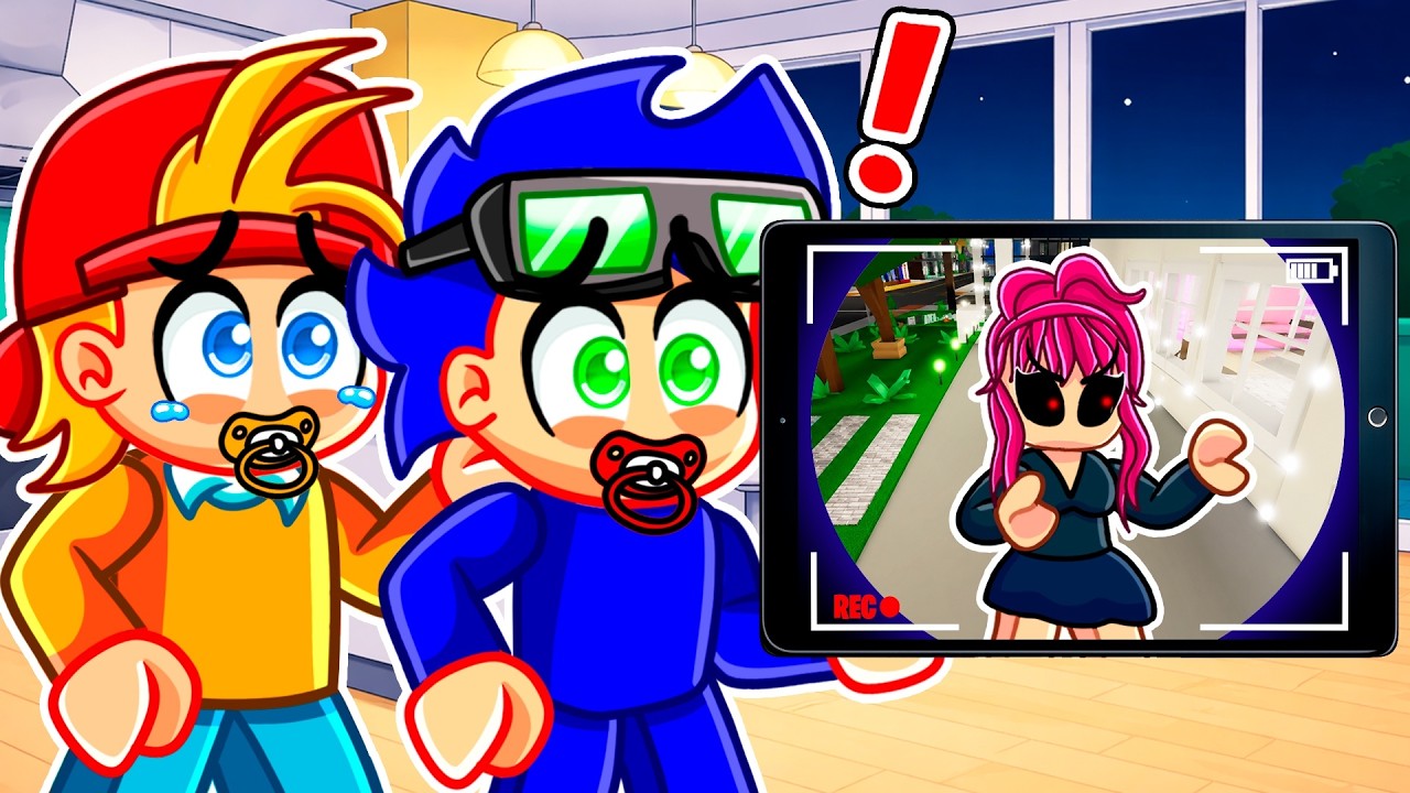 Una NIÑERA MALVADA APARECIÓ en Nuestra Casa en Roblox!